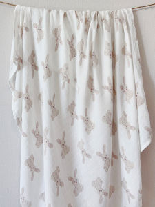 Yazan Double Layer Bamboo Fiber Muslin Blanket Lightweight Soft Baby Bath Towel Air Conditioner Sunscreen Cover Blanket Multi-Functional