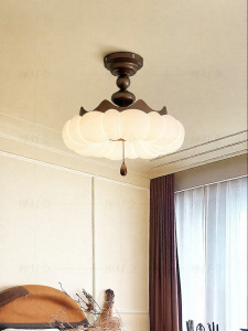 FANCY LAMP CLUB | Retro Song Dynasty Style Ceiling Light for Bedroom