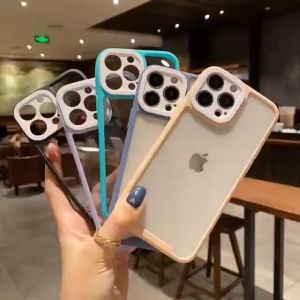 Softcase Macaron Big Space Protect Camera & Case Acrylic Bening untuk Smartphone