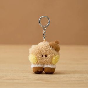LINE FRIENDS | New 2026 BT21 RJ CHIMMY COOKY SHOOKY MANG KOYA Idol Kawaii Mini Keychain Furball Cartoon Scarf-wearing Doll Figurine Gift