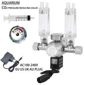 ZRDR | Aquarium DIY CO2 pressure reducing valve Double output bubble meter tank pressure control CO2 regulator pressure reducing valve