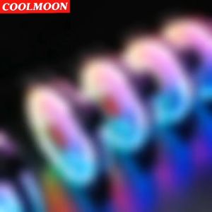COOLMOON RGB FAN CASE พัดลมระบายความร้อน กระเป๋าที่ไม่ต้องต่อผ่านกล่องคอนโทรล พัดลมไฟ RGB สำหรับ PC การเปลี่ยนสีแบบฟิลเลอร์ อัตโนมัติ ใช้งานได้ง่าย อันดับหลายวันกับบริการผ่านสร้าง