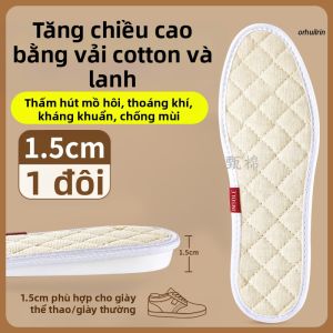 ZHIHAOEN | Đệm Giày Tăng Chiều Cao Kháng Khuẩn Hấp Thụ Mồ Hôi Không Nhìn Thấy