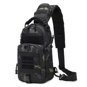 Tactical Chest Bag for Men Waterproof Camping Shoulder Outdoor Hiking Climbing Cycling Crossbody Bag Sling EDC Fanny Pack