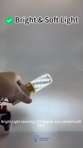 Oritz Smart LED Corn Bulb | 6W / 8W Adjustable CCT | WiFi & App Control | E14 & E27 Base