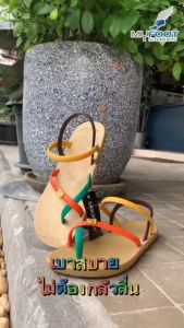 🔺️รองเท้า blackOut🔺️ รุ่น Toeloop Slingback คีบโป้งรัดส้น สีสันสดใส นิ่มสบายเท้า (รุ่นสีรุ้ง)