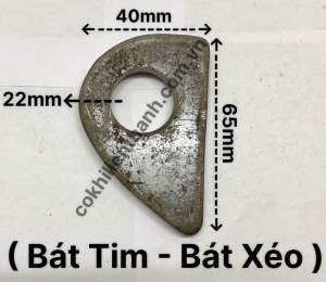 Bát khóa cửa trái tim ( combo 10 cái ) : dày 6 - 8 li