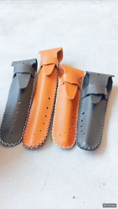 Sarung Pipa Cangklong Kulit Sintetis Model Polos 15-22cm Diameter Besar