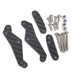 New Carbon Fiber Rear Shock Plate Suitable for Tamiya Frog/BlackFoot/Monster Beetle/Subaru Brat 2wd Parts