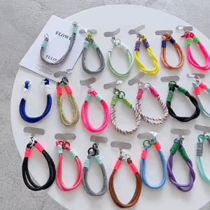 Tali Gelang Tangan Gantungan HP dan Kunci Nylon Tebal Warna Anti Hilang Trend Fashion Wrist Strap JCTHP03