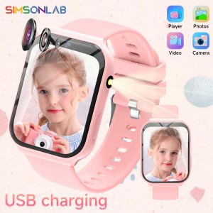 2025 New Smartwatch For Kids HD Camera Flashlight Study Partners Multi Games Calculator Childrens Day Birthday Gift Boys Girls