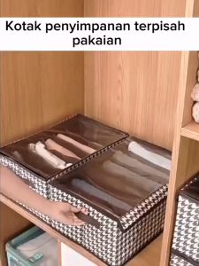 keranjang serbaguna dengan tutup tempat hijab kotak penyimpanan box organizer tempat penyimpanan