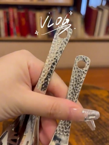 OFM-C1414 Sendok Bebek Stainless Alat Makan Gagang Ukir / Sendok Kuah Serbaguna / Sendok Makan