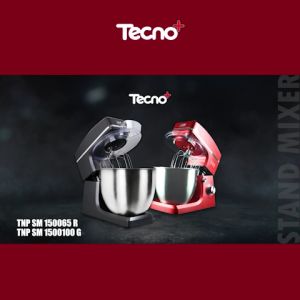 TECNOPLUS เครื่องผสมแป้งขนาด 6.5 ลิตร STAND MIXER รุ่น TNP SM 150065 R