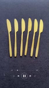 CMA เพื่อกินสเต็ก สีทอง สวยงาม สีของ 21.5 กินตราย มากสำหรับมีดสเต็ก USA สุดยอดและดีไซต์เดียวกัน