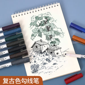 Bút Chì Màu Sắc Bút Vẽ Chuyên Nghiệp Sakura Bút Vẽ Nhanh Bút Chì Mỏng Chống Thấm Nước Bút Chì 0.5mm Bút Chì Ống Kim