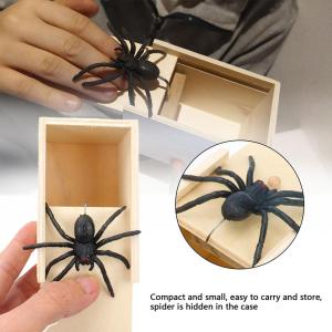 Funny Surprise Joke Prank Happy Box Wooden Spider Box Toys And Other Scary Toys Target Adult Boy April Fool Festival Party Props
