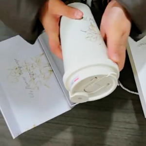 แก้วเก็บความเย็น SUS316 เคลือบเซรามิก 500ml ระบบสูญญากาศ coffee cup พร้อมฝาปิด2แบบ สำหรับของขวัญ