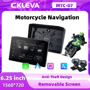 Ekleva 6.25 Inch Có Thể Tháo Rời Công Cụ Motorcyce Navigation Không Thấm Nước Carplay Màn hình hiển thị Xách Tay Chống Trộm Có Thể Tháo Rời Màn Hình