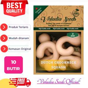 [Virladia Seeds] 10 Biji Benih tanaman Labu Dutch Crookneck