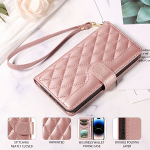 เคสสำหรับ VIVO V60 V50 V40 V30 V29 Pro Lite V29E V27 Pro 4G 5G กระเป๋าสตางค์หนังสุดหรูลายนูนติดเพชรแบบฝาพับไม่กันกระแทกสายรัดข้อมือเคสโทรศัพท์