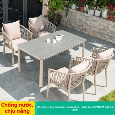 QIUZHISE | Bộ Nội Thất Mây Tre Trúc Dành Cho Giải Trí Ngoài Trời