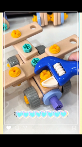 ชุดเครื่องมือช่างจำลองสำหรับเด็ก ของเล่นไขควงไฟฟ้า ลงมือประกอบ ชุดกล่องเครื่องมือเด็ก