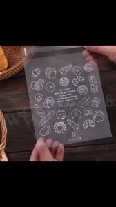 WESHOP8888 100 PCS Plastic Self Sealing Bread Bag & DIY Biscuit Donut Pastry Packaging