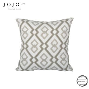 Simple Grey Embroidered Pillowcase Removable Cover Cushion JOJOS L PD Square Shape Home Use PP Cotton Filling Universal