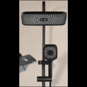 Water Heater Use 304 Stainless Steel Bathroom 4 Function Square Set Rainfall Shower Head Bidet Spray