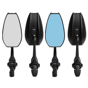 [Chinatera Malll] 2Pcs HD Motorbike Side Mirror Foldable Adjustable Rearview Mirror Universal Motorcycle Reflector for Bicycle Motorbikes