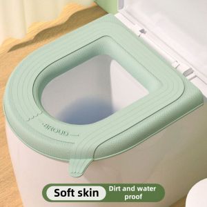 Toilet seat mat Four seasons universal household waterproof seat mat thickened warm washable toilet seat sticker washer