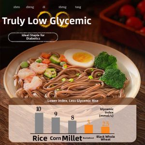 Sugar-Free Zero-Fat Whole Wheat Coarse Cereal Noodles