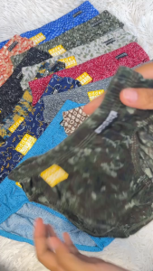 กางเกงในชาย Adder #901 รุ่นลาย 6 ตัว/คละลาย เนื้อผ้า Cotton ขอบหุ้ม ขอบผ้า (F/L/XL)