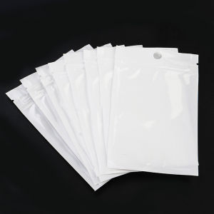 20-50pcs/lot White Clear Self-Sealing Zipper Bags Multisize Plastic Packaging Pouches For Jewelry Candy Earrings Storage Bags