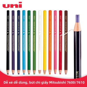 Uni Mitsubishi Pencil | Bút Sáp Đa Năng Cho Vải Da Kính Kim Loại v.v. Có Thể Xé Dạng Cuộn