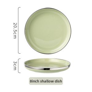 Mr.Snail | Luxury Creamy Style Dinnerware Set Large Soup and Rice Bowls