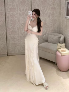 CHOUXIE | French Style Strap Evening Dress