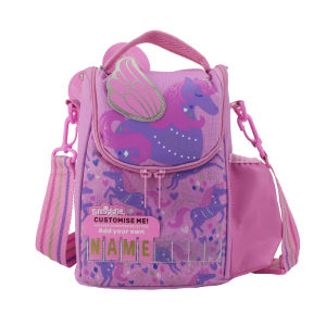 smiggle Childrens lunch bag Rose Red Angel Unicorn crossbody bag shoulder bags girls picnic bag fruit lunchbox 9 inches