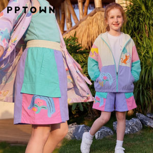 PPTOWN | Dopamine Fashion Spring New Casual Hooded Coat