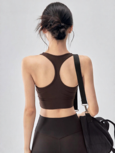 Shockproof Yoga Sports Bra With Padding