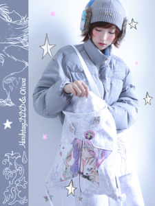 Original Hashtag DDD Millennium Dream Nuclear OLIE FROG Collaborative Double Shoulder Single Shoulder Hoodie Drawstring Bag