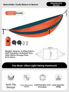NatureHike | Portable Anti-Tipping Double Hammock Swing