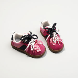 Girls Sports Shoes Anti-Slip Wear-Resistant Casual Fashionable Board Shoes Low Help Net Inner Universal Terrain Rubber Outsole