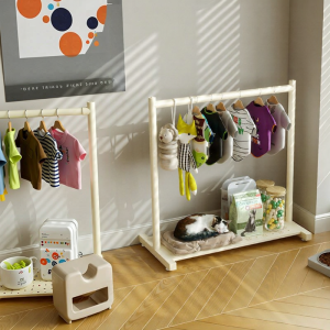 QYLIFE | Double Layer Small Pet Clothes Rack
