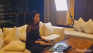 Roll up electronic drum set portable 9-drum pad with pedal holder USB cable suitable for online electronic drum games