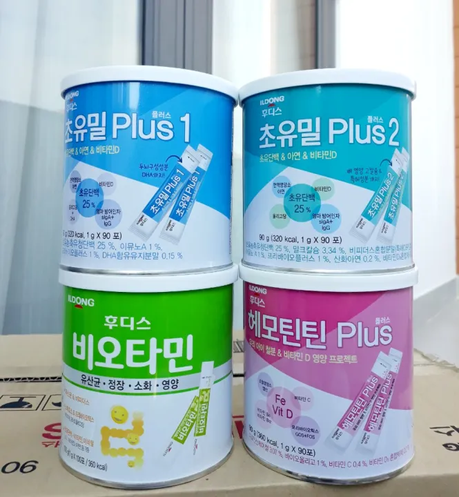 Combo sữa non men sắt Ildong 90g