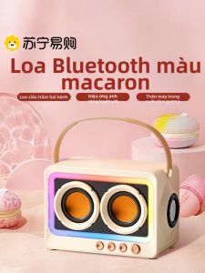 Loa Bluetooth Mini Hai Loa RGB Phát Sáng Low Bass Cho Bàn Làm Việc Gia Đình Quà Tặng Letv Wireless Speaker Âm Thanh Công Suất Cao