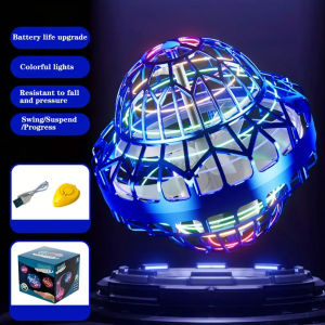 Spinning Flyball Night Light Suspension Ball Return Hand Throwing Spinning Decompression UFO Novel Luminous Childrens Gift