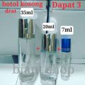 botol kosong 1set dapat 3  35ml+20ml+7ml perlengkapan parfum refill. 
